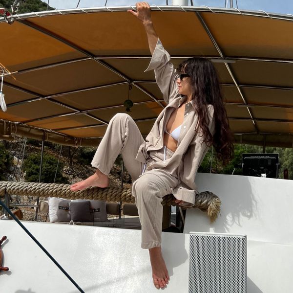 Брюки #4 Вельветовые Бежевые - фото 9