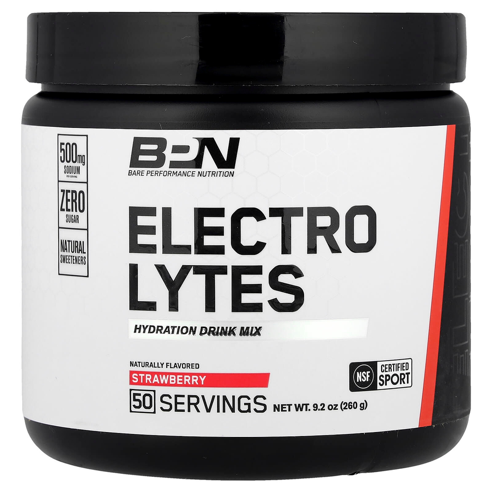 BPN, Electrolytes, смесь для увлажняющих напитков, клубника, 260 г (9,2 унции)