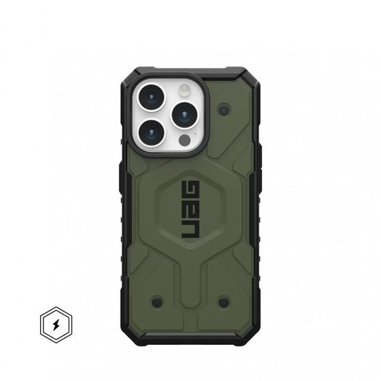 Чехол с поддержкой MAGSAFE Uag Pathfinder для iPhone 15 Pro 6.1", цвет оливковый (Olive Drab)