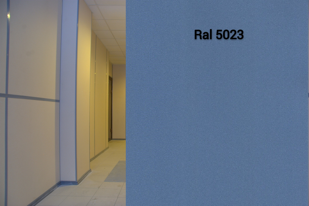 Ламинированный гипсокартон Ral 5023