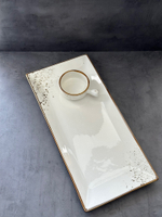 Блюдо прямоугольное 28*17 см, фарфор, серия "Элеганс" "The Sun"