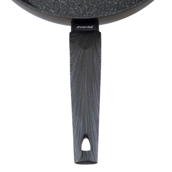 Сотейник 32 см. из кованного алюминия Kamille KM-4137 с мраморным покрытием