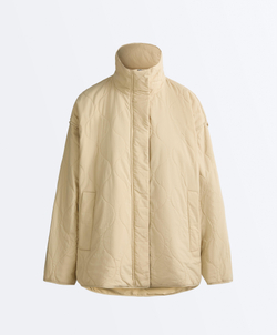 Oysho Утепленная водоотталкивающая куртка FELLEX® AEROGEL, бежевый