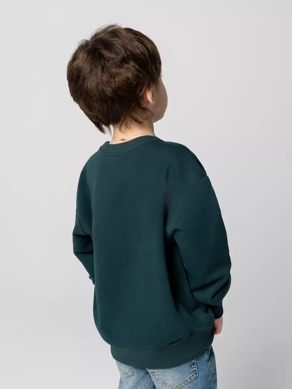 Свитшот для мальчика спортивный зеленый