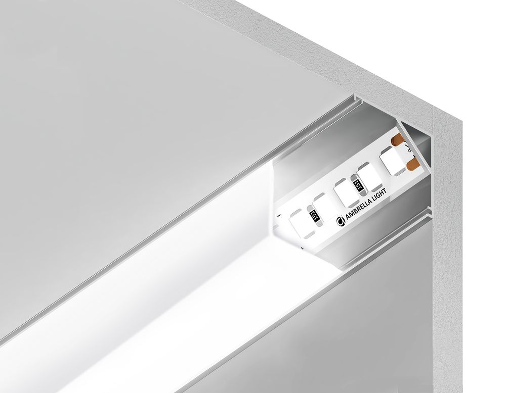 Ambrella Алюминиевый профиль угловой квадратный 15.7*15.7 для светодиодной ленты до 9,78мм Alum Profile GP2150AL