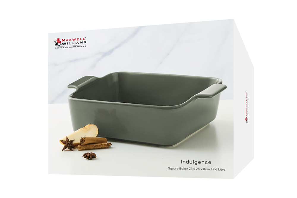 Форма для запекания 24см Maxwell & Williams Indulgence серо-зеленая