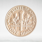 USA, 1 Dime, 1985 - Roosevelt Dime (P), AU