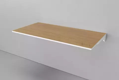 Столешница влагостойкая VELVEX Klaufs 120x60x1,6 без выреза тумба справа МДФ-HPL белая-шатане