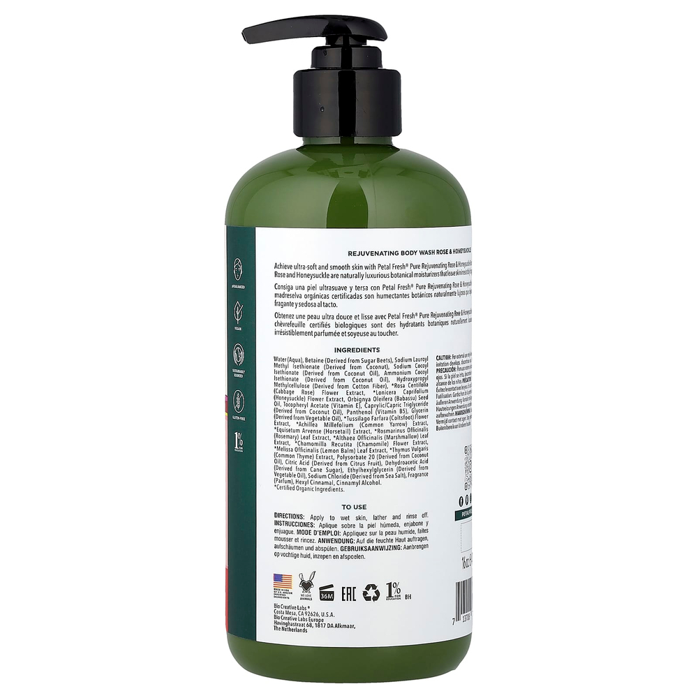 Petal Fresh, омолаживающий гель для душа, роза и жимолость, 475 мл (16 жидк. унций)
