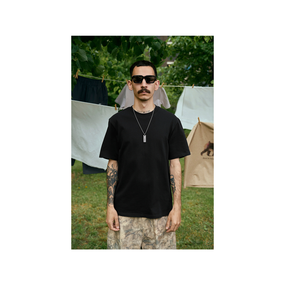 Футболка Nothomme T-Shirt  Basic Cotton 280g "Black"