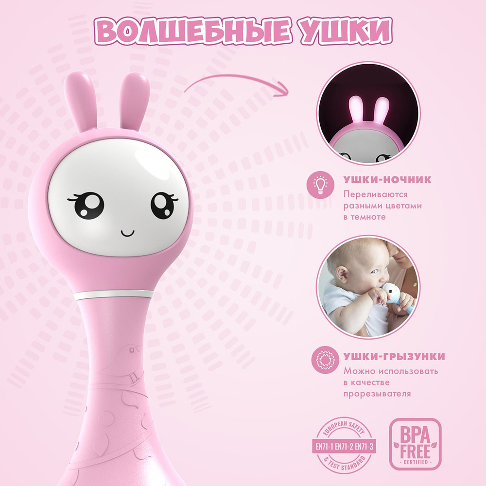 Музыкальная игрушка Умный зайка alilo R1. Цвет: розовый. Арт. 60908