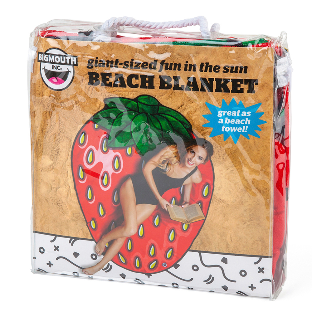 Покрывало пляжное strawberry