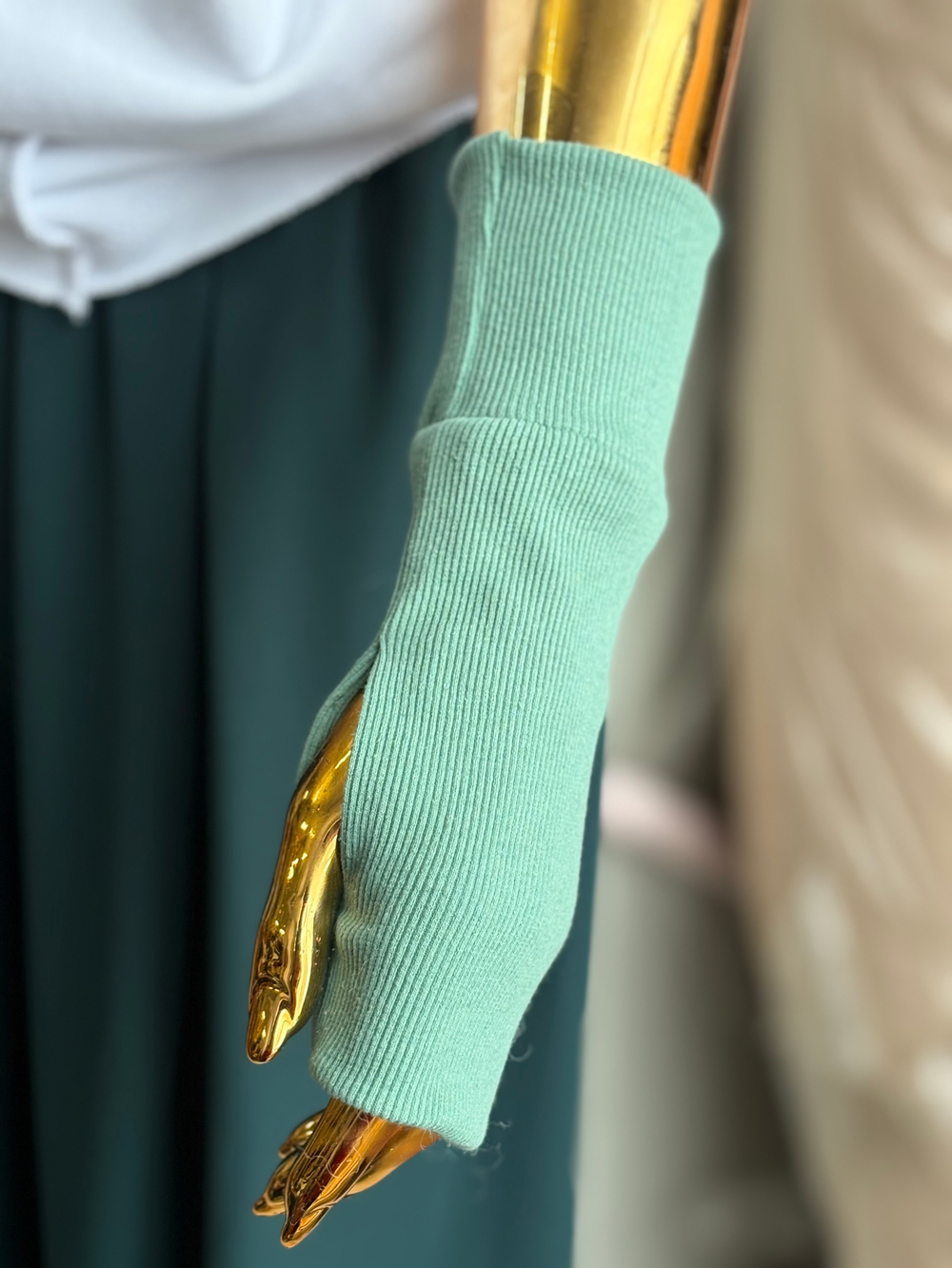 Нарукавники /шалфей / ребана / двусторонние