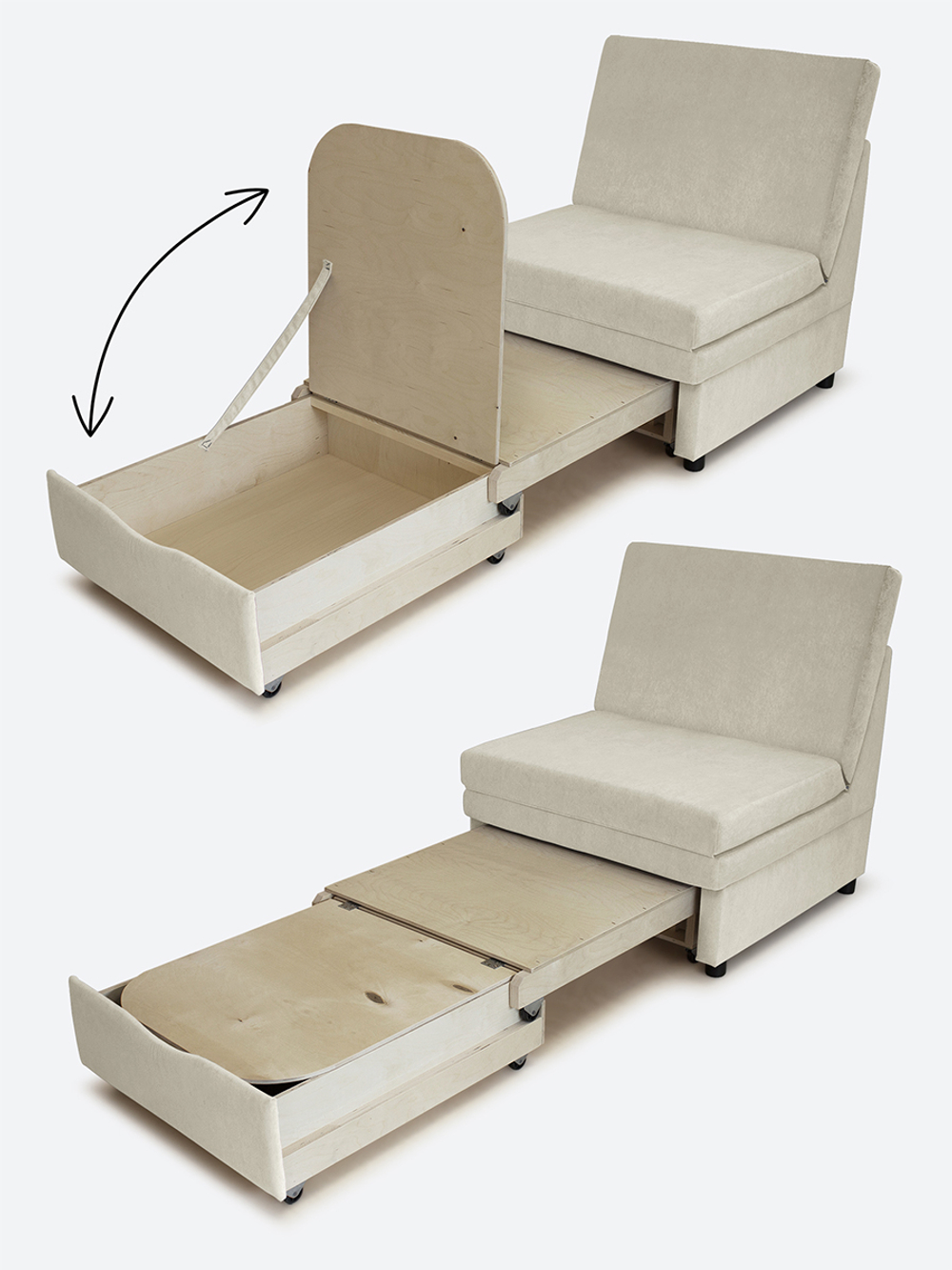 Кресло-кровать "Экономик" 80 см