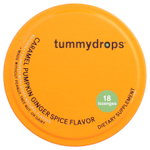 Tummydrops, Organic Drops, карамель, тыква и имбирь, 18 пастилок