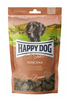 Happy Dog Soft Snack Тоскана лакомство для взрослых собак с уткой и лососем