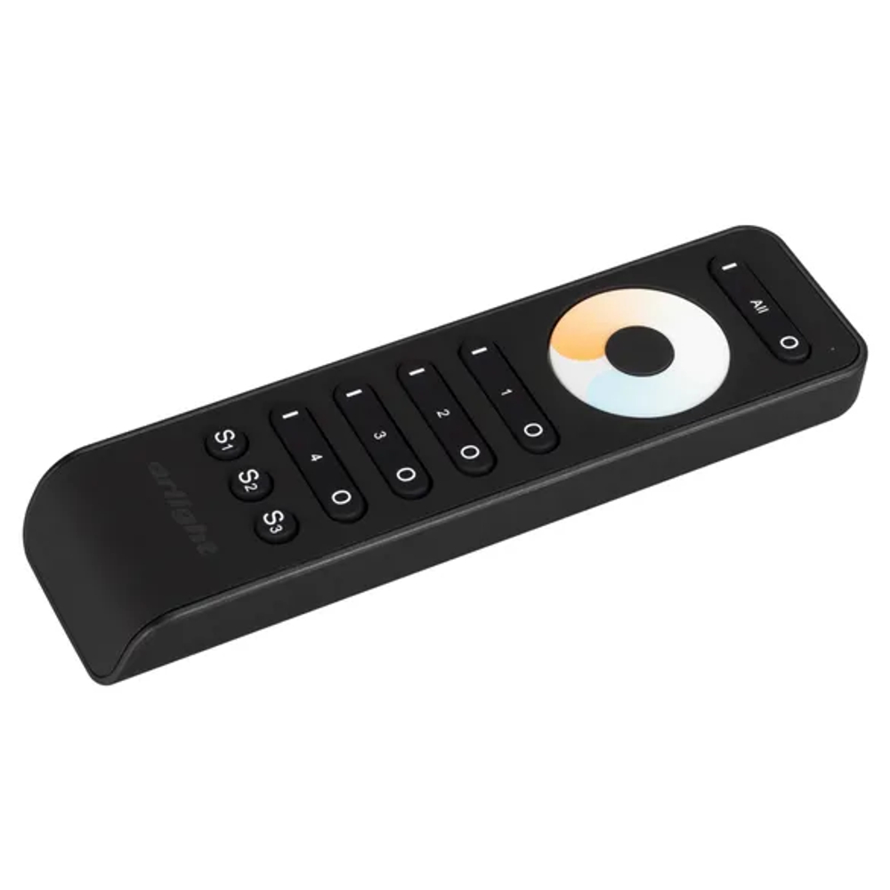Пульт SMART-R33-MIX Black (4 зоны, 2.4G) (Arlight, IP20 Пластик, 5 лет) 032942