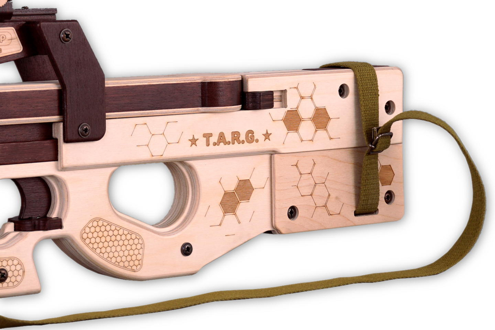 Пистолет-пулемет WASP от TARG - деревянный конструктор, сборная модель, 3d пазл