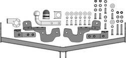 Фаркоп Motodor для Chery Tiggo 9 2024- (оцинк. Шар) арт.99024-A