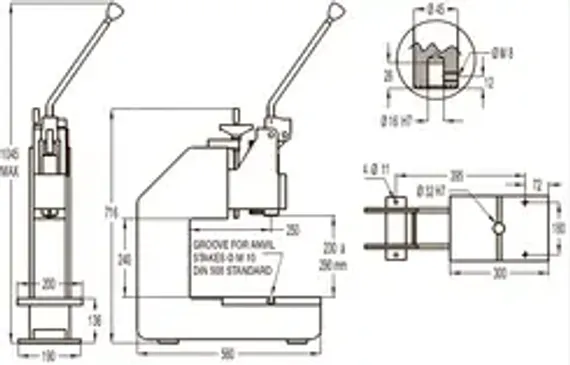 Антивибрационная опора для ручных реечных прессов EMG