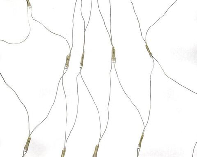 Электрогирлянда сетка цветная LED 120 лампы, 1,5*1,5м, 4 вида мигания, прозрачный провод, коробка