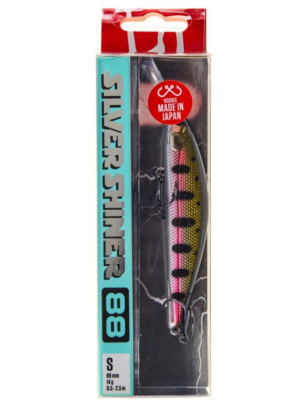 Воблер для рыбалки Lucky John Pro Series Silver Shiner S 8.8 см, тонущий, 107