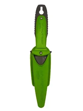 Нож ST-Atlantis, черное лезвие, ядовито-зеленый