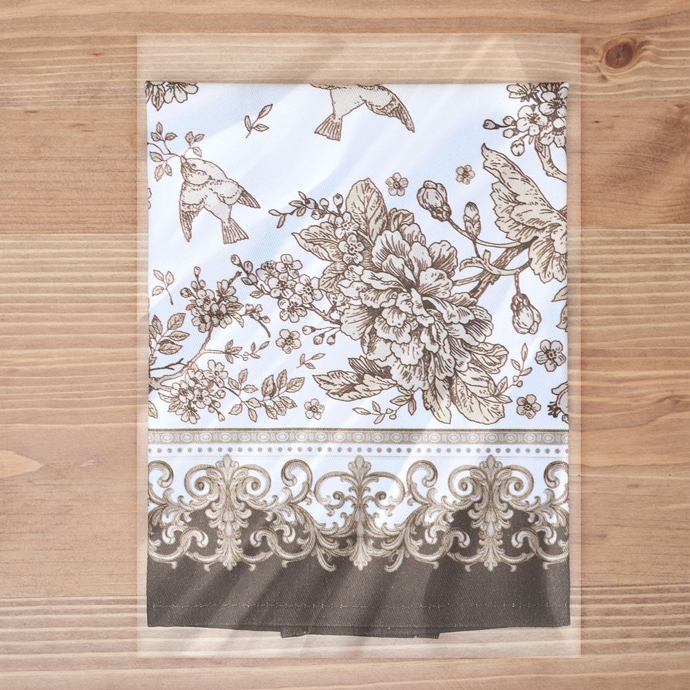 НАБОР САЛФЕТОК ИЗ 2-Х ШТ "ROYAL GARDEN",40Х40СМ, 100% ХЛОПОК ,БЕЖЕВЫЙ ,ТВИЛ