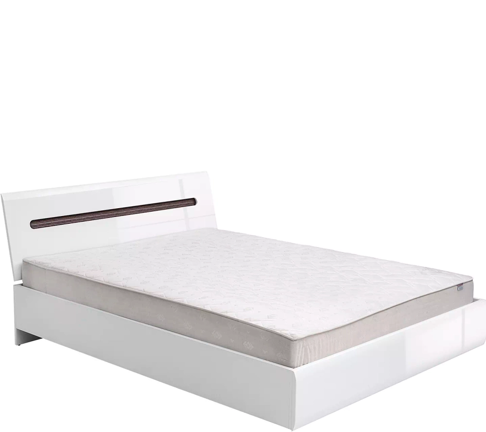 Двуспальная кровать коллекции Ацтека белый блеск