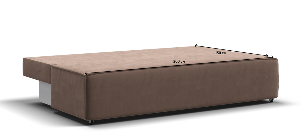 Диван NORD mini велюр Monolit мокко