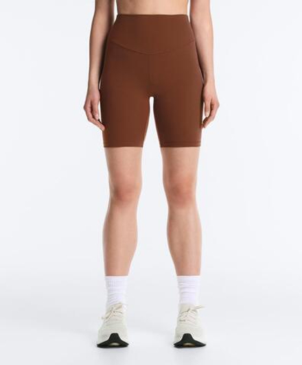 OYSHO Легинсы-велосипедки Comfortlux с высокой посадкой длиной 20 см, кофейный