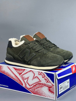 Кроссовки NB 574 на меху #416 (хаки)