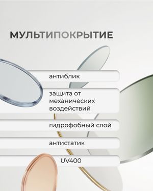 Полимерная линза Clear Vision 1.74 асферическая с гидрофобным покрытием