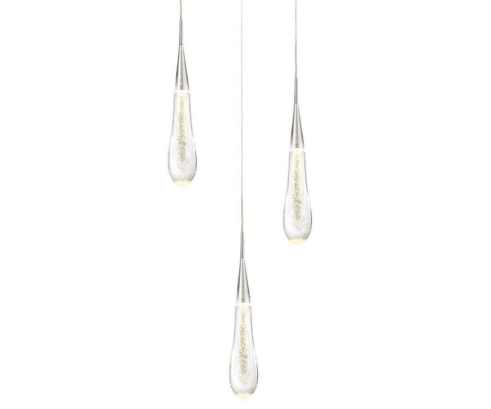 Подвес Гутта хром w50*7 h200 Led 9W (4000k)