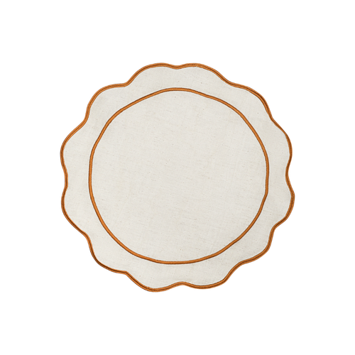 Салфетка под приборы Anemone 38 см | карри