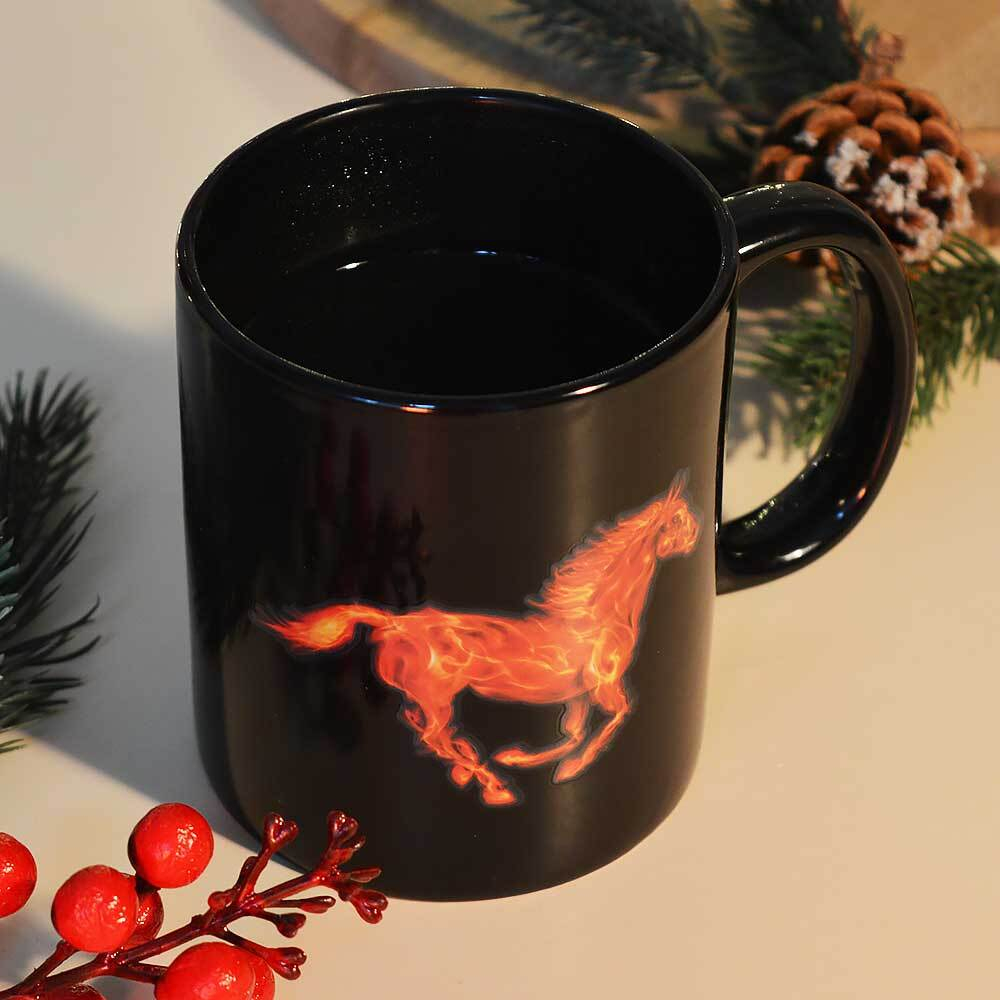 Кружка-хамелеон 350мл Огненная лошадь, MFK20595