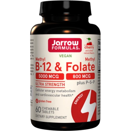 Methyl B-12 & Methyl Folate Cherry 60 таблеток Jarrow Formulas