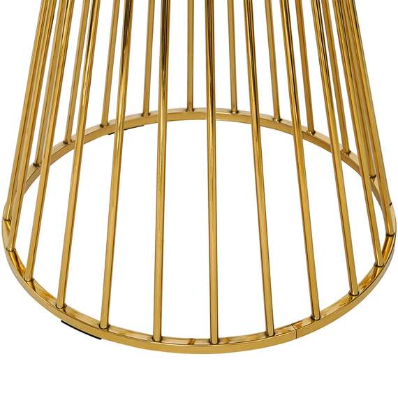 Стол Tyra, Ø110 см, белый/золотой