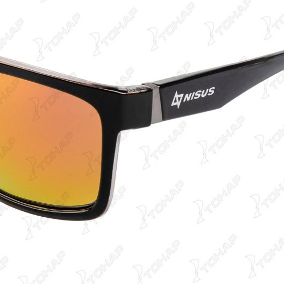 Очки поляризационные в жест.чехле (зеркал. оранжевый) (N-OP-LZ0308-O) Nisus