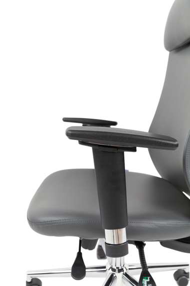 Офисное кресло Chairman 500LUX Россия экокожа cерый