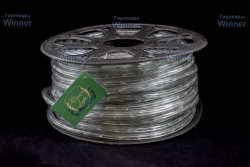 Дюралайт круглый _ 13 мм., 220V, 3-жилы, холодные белые LED лампы 32 шт на 1 м., бухта 50 м, силикон, Winner (05.50.13.32W)