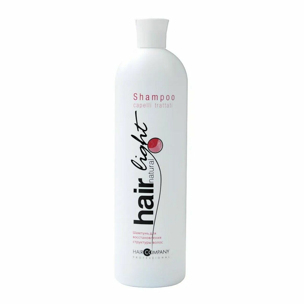 HC HAIR LIGHT Шампунь для восстановл структуры волос 1000мл "Hair Natural Light Shampoo Capelli Trattati"