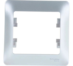 GLOSSA 1-постовая РАМКА, АЛЮМИНИЙ GSL000301