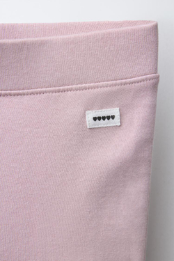ZARA ЛЕГИНСЫ FLARE ИЗ ИНТЕРЛОКА С ЭТИКЕТКОЙ, РОЗОВЫЙ/ЛИЛОВЫЙ