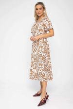 Платье Иоланда (бело-коричневое) П13678-5М LT Collection