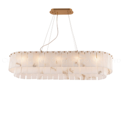 Люстра Cloyd HERCULANUM-A C10 / шир. 100 см - алебастр - латунь (арт.11158)