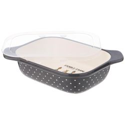 ФОРМА ДЛЯ ЗАПЕКАНИЯ "FAMILY FARM" С ПЛАСТИКОВОЙ КРЫШКОЙ 25,5*19*6,5 СМ