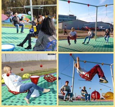 Качели-дангл, для 6-опорной конструкции