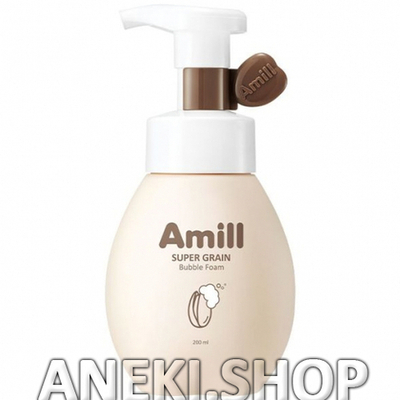 Пенка пузырьковая для умывания с зерновыми экстрактами 200 мл Amill