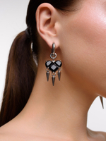 Серьги "Black soul 4 Thorns" Silver